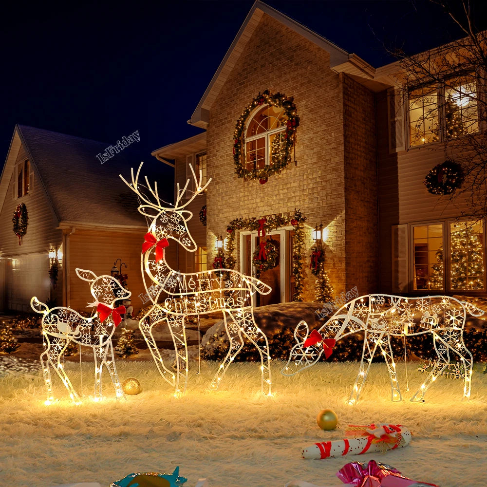 LED Glitter Reindeer/3