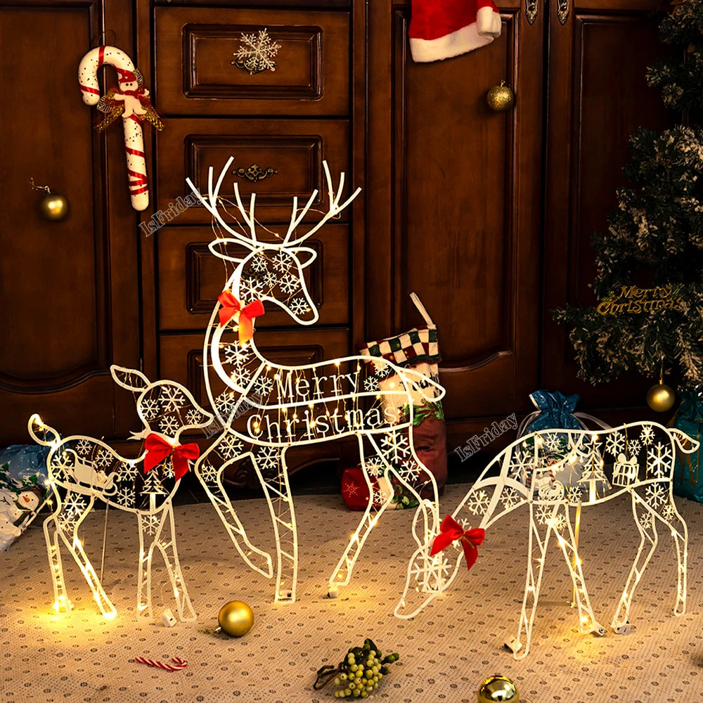 LED Glitter Reindeer/1