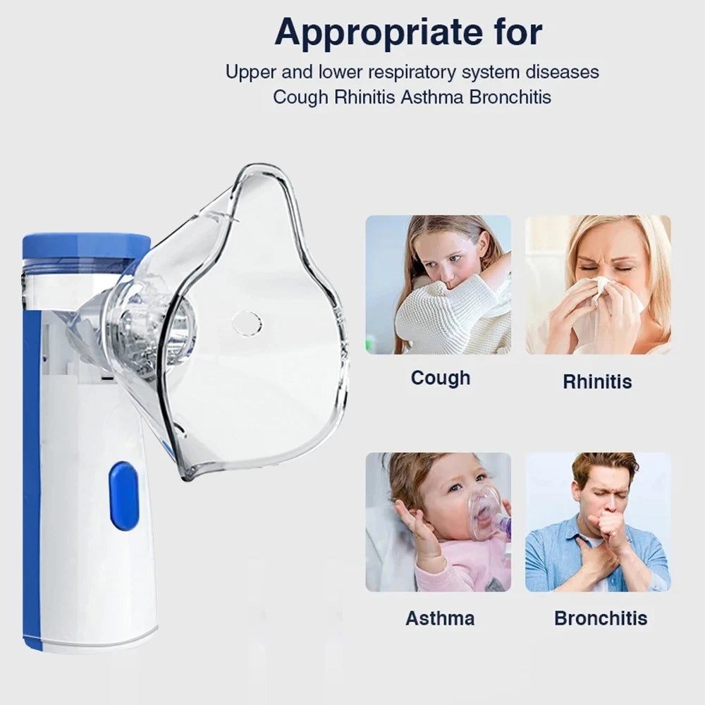 Medical Silent Mesh Nebulizer Handheld Asthma Inhaler Atomizer Children Health Care Mini Portable Nebulizer Humidifier